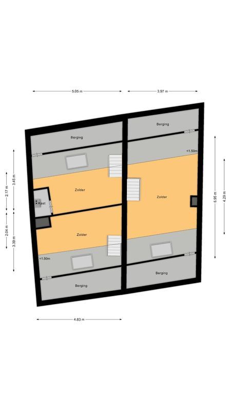 Prins Hendrikstraat 158 Floorplan Blur 2