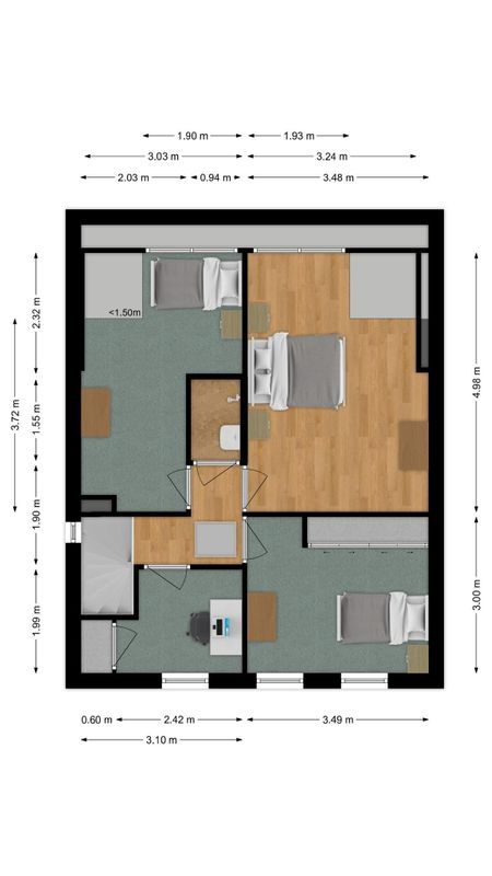 Hoogstraat 120 Floorplan Blur 1