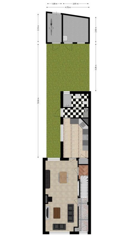 Hoogstraat 27 Floorplan Blur 2