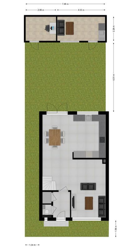 Cederstraat 14 Floorplan Blur 4