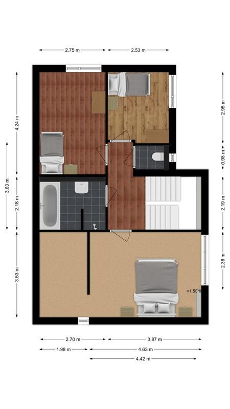 Vierhoutenstraat 8 Floorplan Blur 2