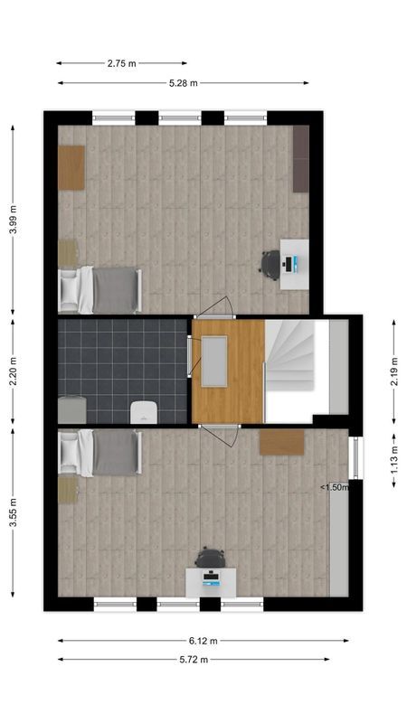 Vierhoutenstraat 8 Floorplan Blur 4