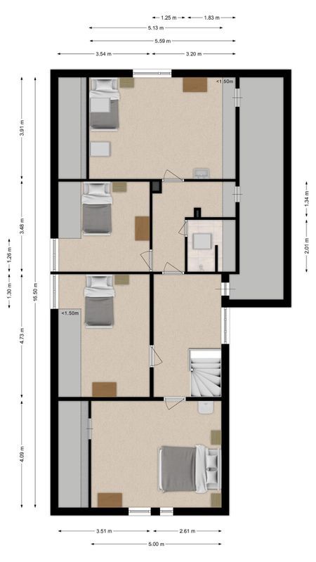 Middelstraat 48 Floorplan Blur 1