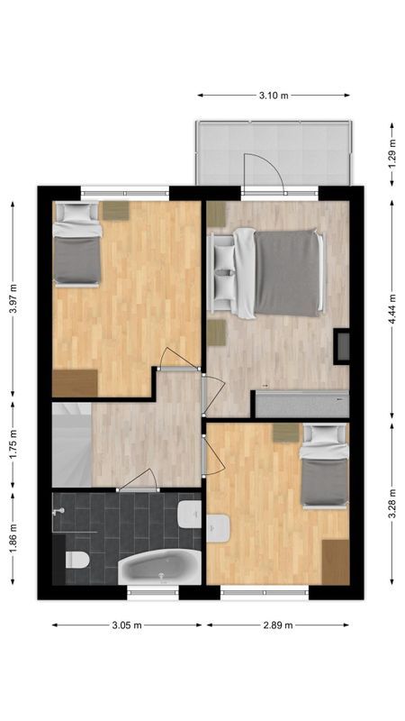 Spoorbaan 70 Floorplan Blur 1