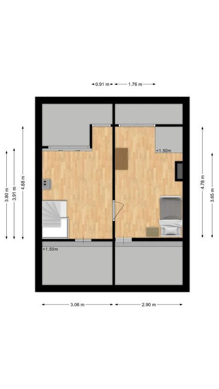 Spoorbaan 70 Floorplan Blur 3