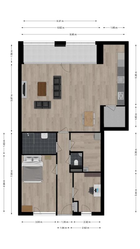 Alleenhouderstraat 115 - 24 Floorplan Blur 0