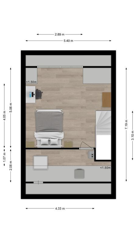 Beethovenlaan 192 - a Floorplan Blur 3