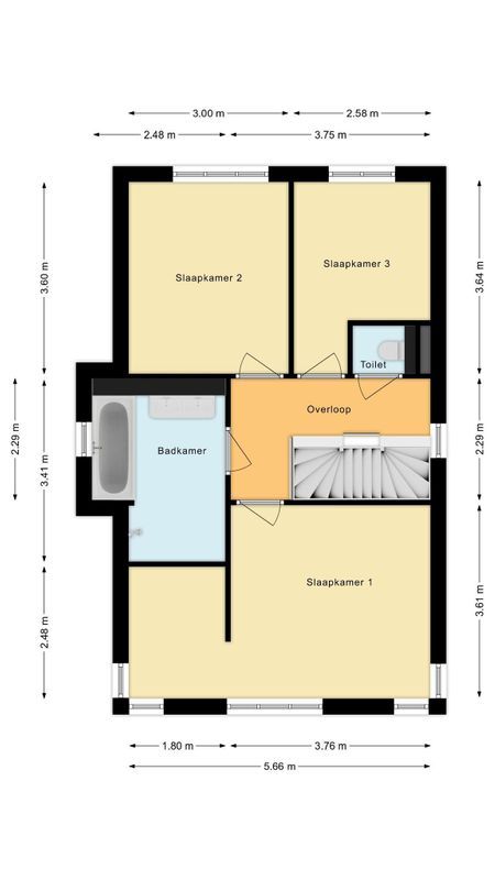 Johannes van Dreghtstraat 24 Floorplan Blur 2