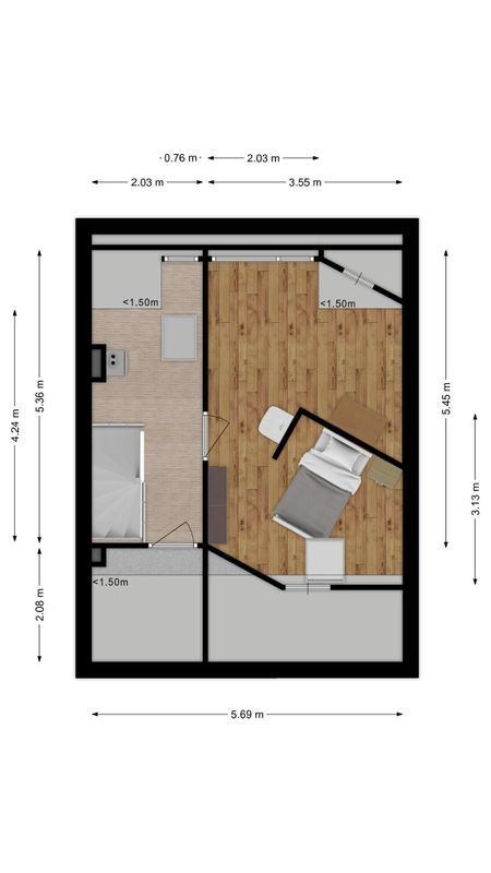 Dessinateurplein 32 Floorplan Blur 3