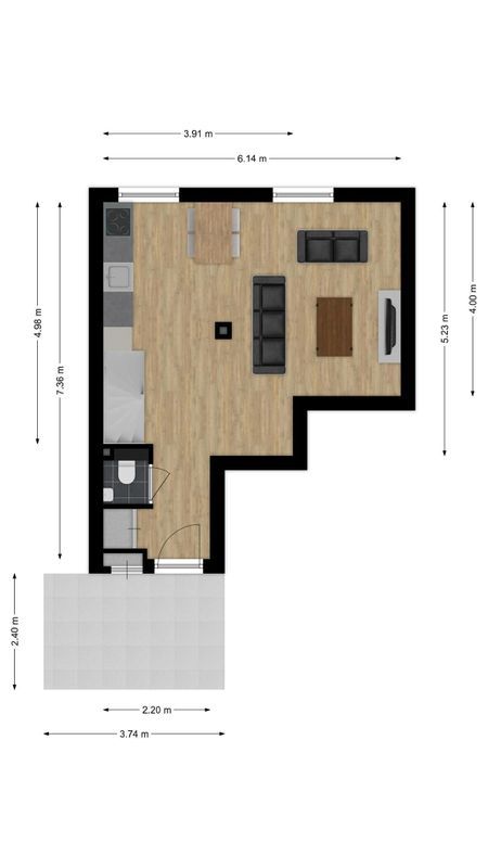 Kruisvaardersstraat 32 - 04 Floorplan Blur 0