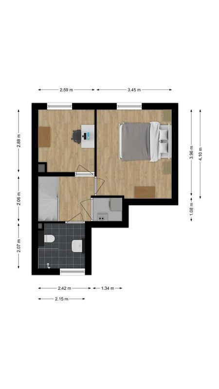 Kruisvaardersstraat 32 - 04 Floorplan Blur 1