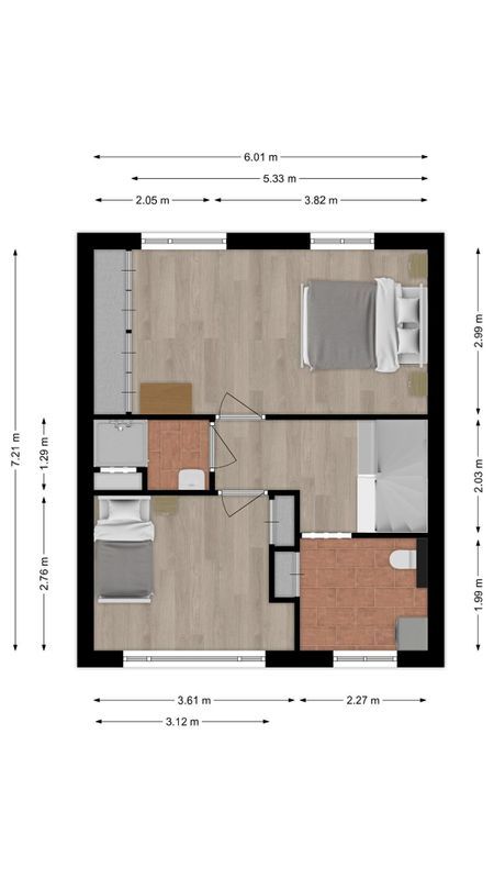 Marsstraat 6 Floorplan Blur 2