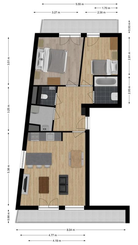 Groeseindstraat 33 - 08 Floorplan Blur 0