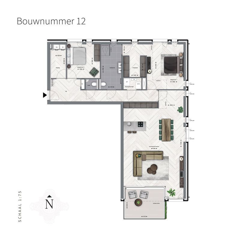 Park Trianon Type 4 - Hoekappartement (Bouwnr. A12) Photo Blur 6