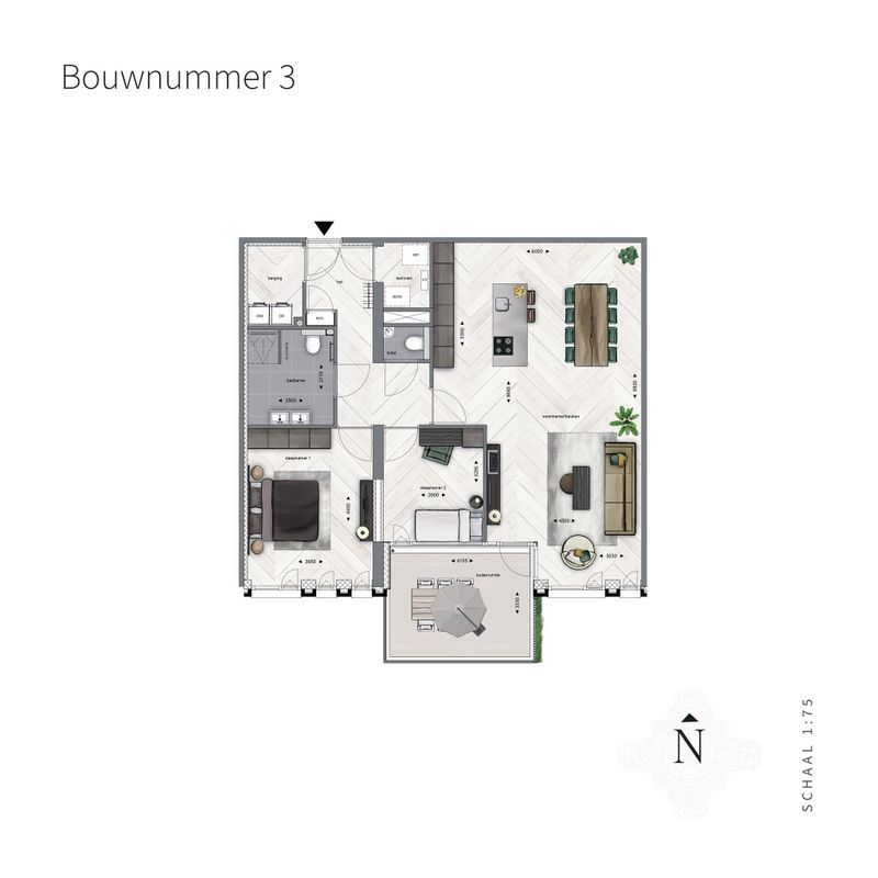 Park Trianon Type 5 - Tussenappartement (Bouwnr. A03) Photo Blur 6