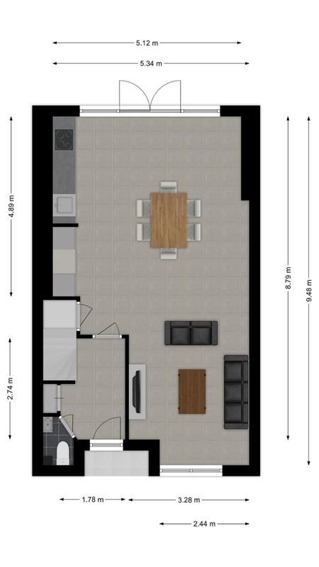 Lange Nieuwstraat 230 - b Floorplan Blur 1