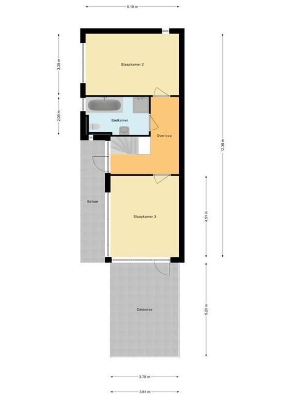Markiezinnestraat 8 Floorplan Blur 2