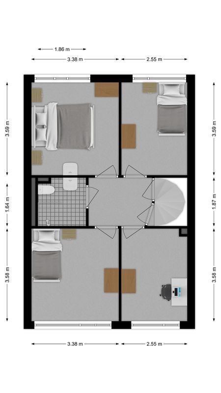 Johann Straussstraat 18 Floorplan Blur 1