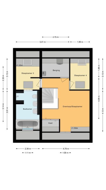 Laan door de Veste 44 Floorplan Blur 2