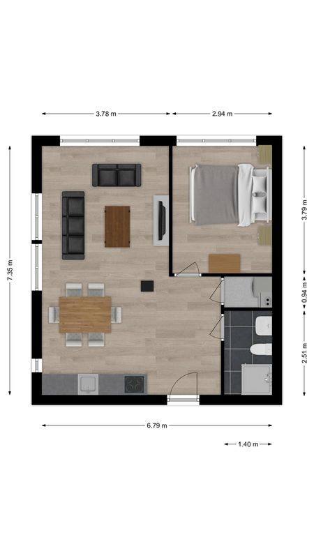 Mr. van Coothstraat 55 - 01 Floorplan Blur 0