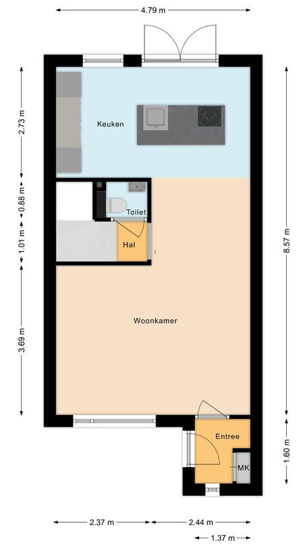 Bongelakker 80 Floorplan Blur 0