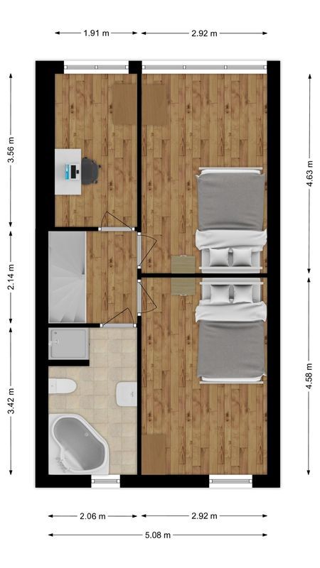 Spakenburglaan 118 Floorplan Blur 1