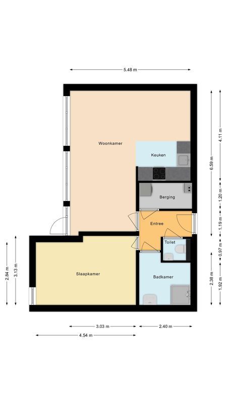 Mendelssohnlaan 3 - E Floorplan Blur 1