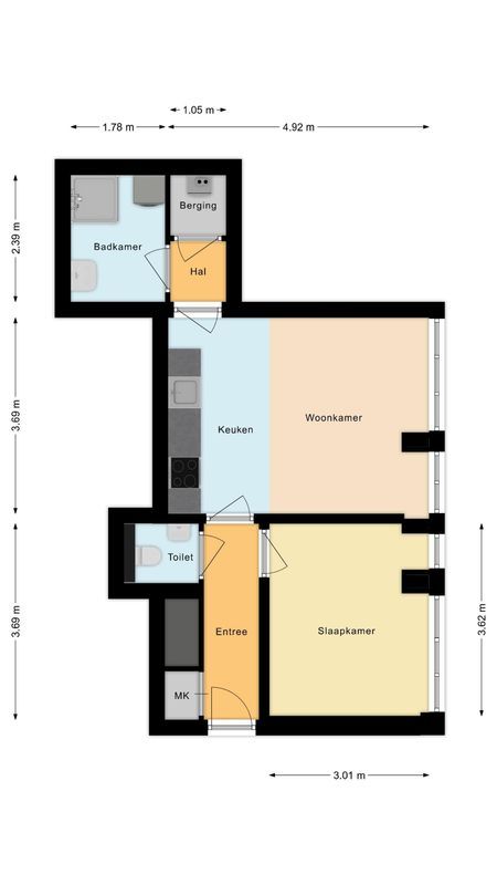 Mendelssohnlaan 3 - H Floorplan Blur 0