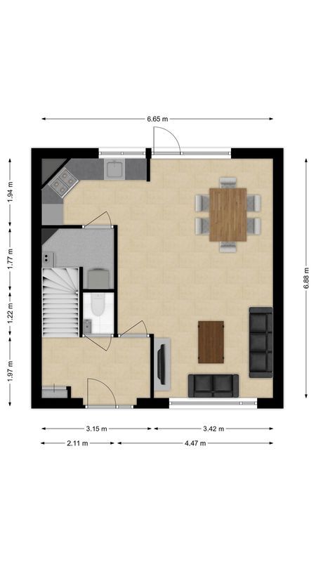 Steve Bikostraat 29 Floorplan Blur 0