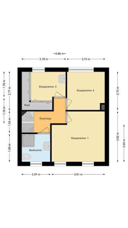 Ruysdaelstraat 18 Floorplan Blur 1