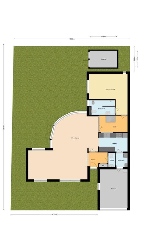 Markiezinnestraat 4 Floorplan Blur 2