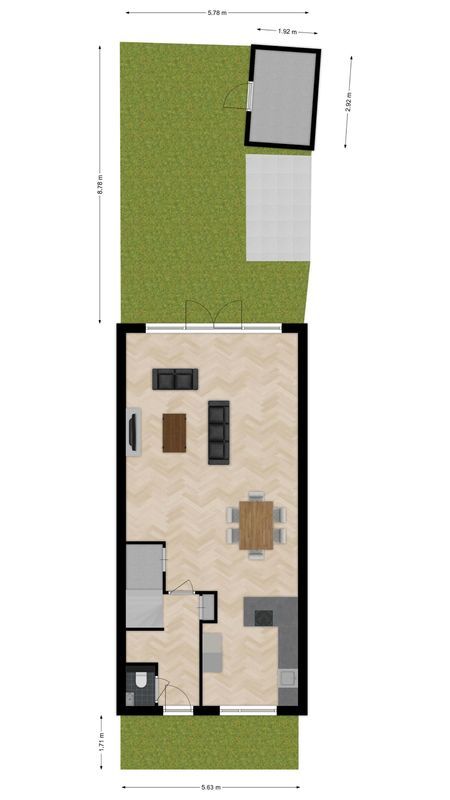 Zevenaarstraat 12 Floorplan Blur 2