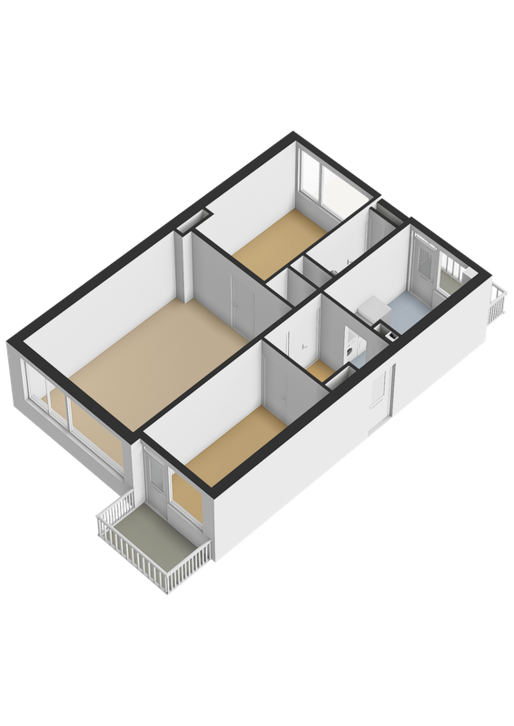 Lachappellestraat 45 - B Floorplan Blur 1