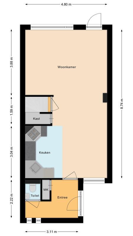 Cypressenstraat 27 Floorplan Blur 1