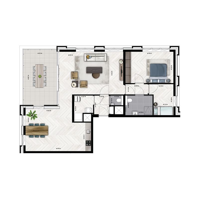 Type B20 (Bouwnr. B.3.06) Floorplan Blur 0