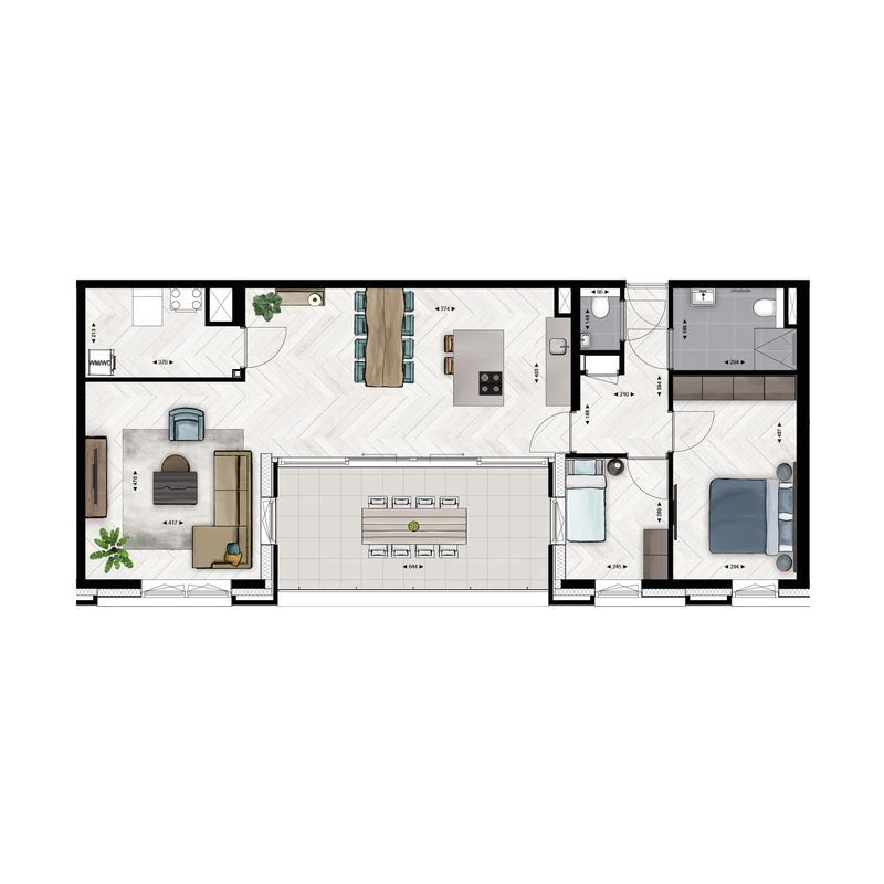 Type B19 (Bouwnr. B.3.05) Floorplan Blur 0