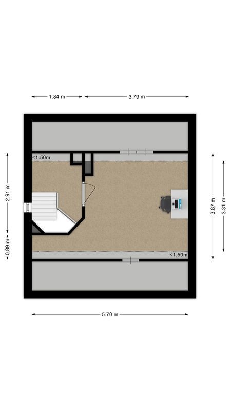 Krommeniestraat 62 Floorplan Blur 3