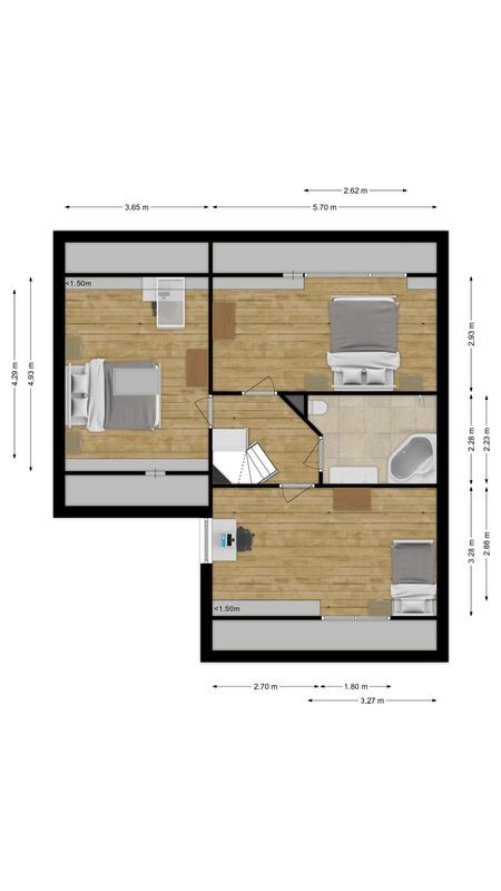 Krommeniestraat 62 Floorplan Blur 2