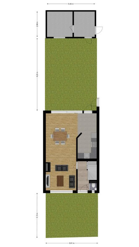 Professor Verbernelaan 55 Floorplan Blur 2