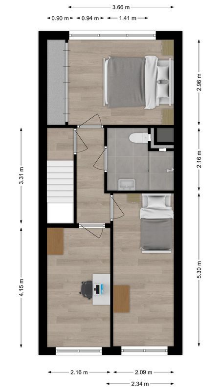 Chopinstraat 12 Floorplan Blur 3