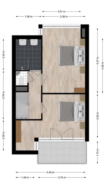 Odiliapeelstraat 33 Floorplan Blur 2