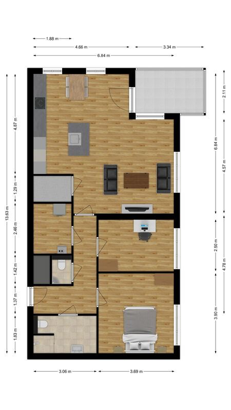 Twentestraat 80 Floorplan Blur 0
