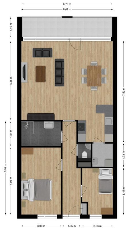 Alleenhouderstraat 115 - 23 Floorplan Blur 0