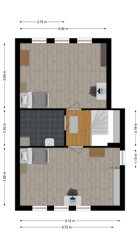 Vierhoutenstraat 8 Floorplan Blur 4