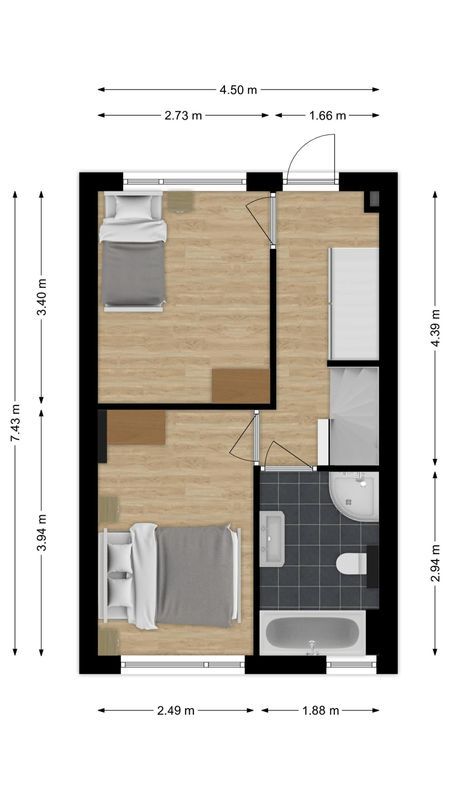 Gildebroedersstraat 24 Floorplan Blur 1