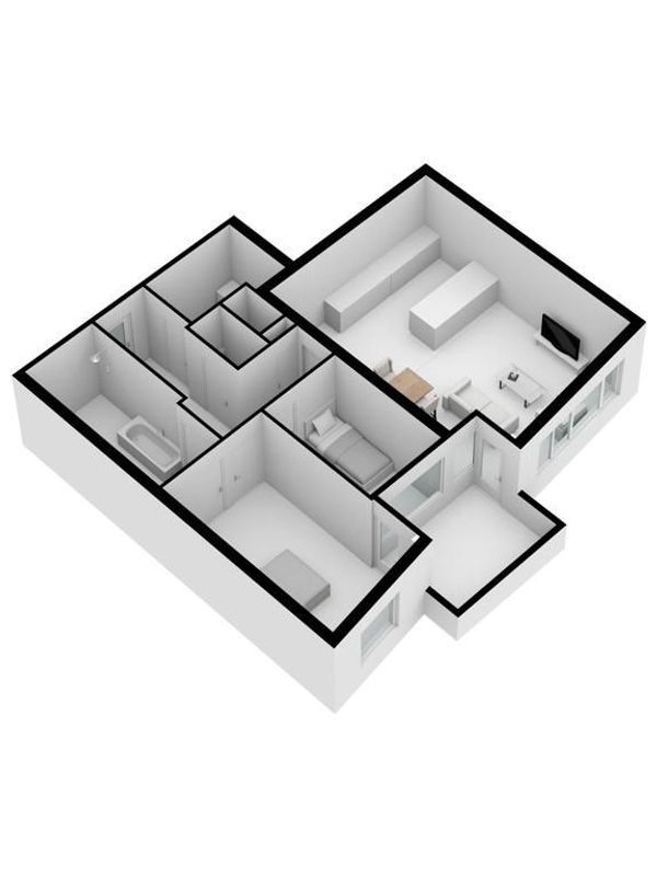 Piusplein 28 - 36 Floorplan Blur 1