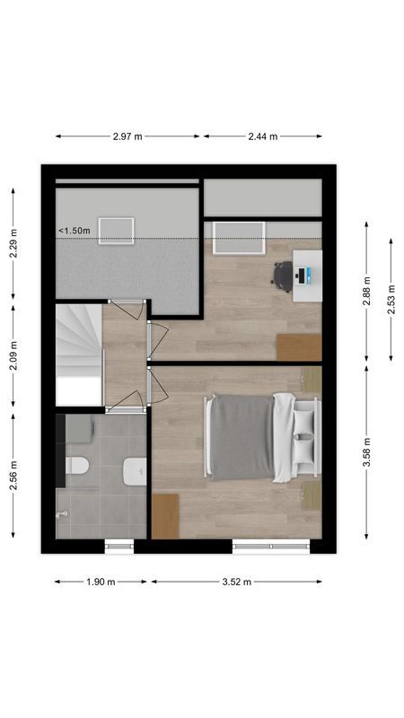 Bolswardstraat 9 Floorplan Blur 1