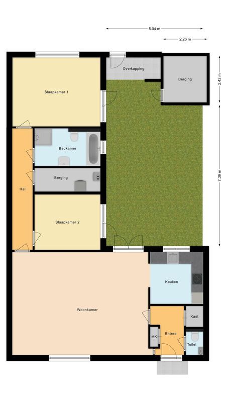 Wethouder van den Eijndenstraat 36 Floorplan Blur 1