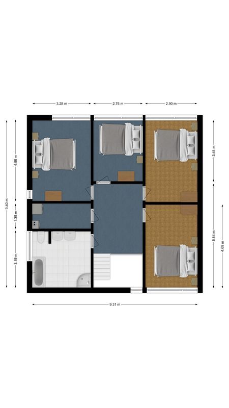 Slikkenburghof 9 Floorplan Blur 1