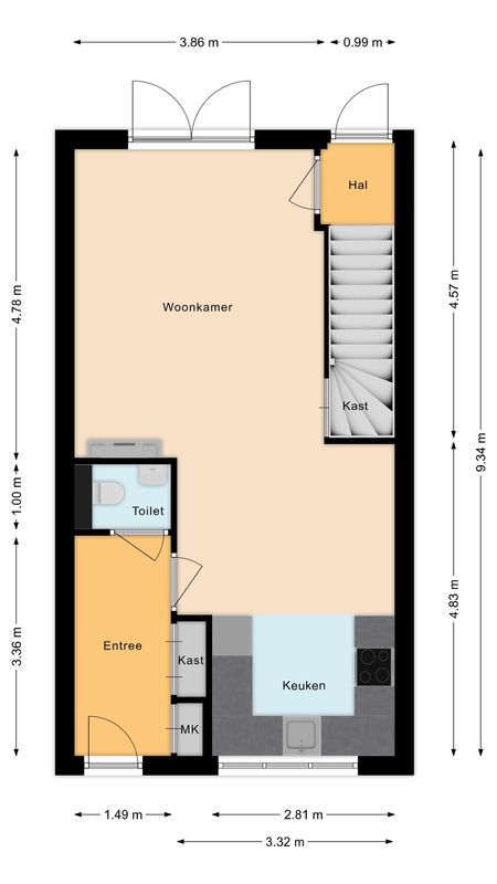 Haansbergseweg 13 Floorplan Blur 0